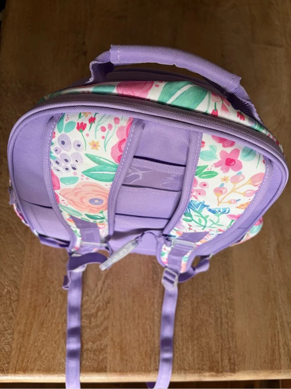 NWOT Pottery Barn Kids Lavender Floral Blooms Mackenzie Backpack Size Large